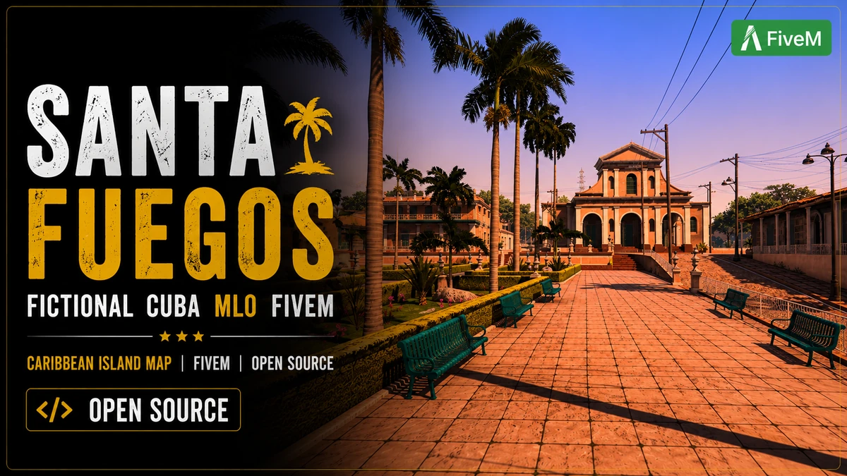 Santa Fuegos – Fictional Cuba MLO FiveM | Caribbean Island Map | Open Source